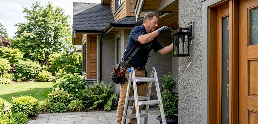 Outdoor and Exterior Light Fixture Installation in Lowell