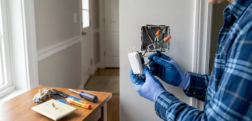 Motion Sensor Light Switch Replacement in Lowell