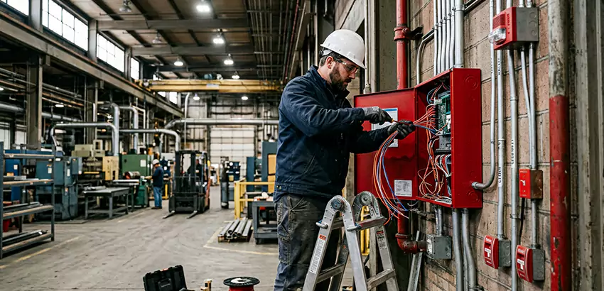 Industrial Fire Alarm Installation in Lowell