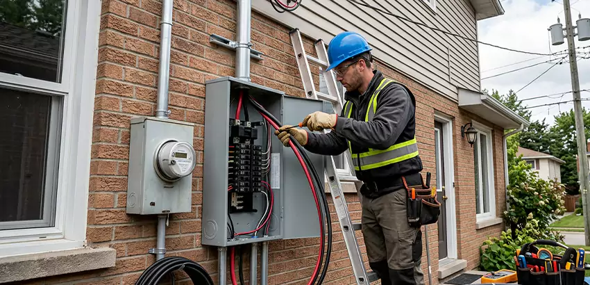 Outdoor Subpanel Installation in Lowell