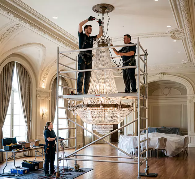 Professional Chandelier Installation: Your Local Fixture Team in Lowell, AR